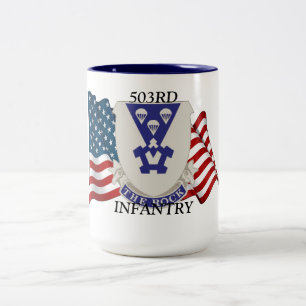 CANECA DE CAFÉ EM DOIS TONS 503RD A INFANTARIA AGRIDE