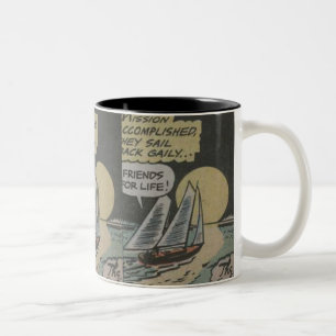 Caneca De Café Em Dois Tons 50 Adventure História em quadrinhos   Melhor pres