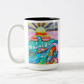 Caneca De Café Em Dois Tons 50 Anos de Seaside