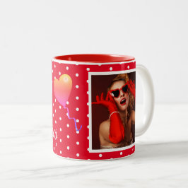 Caneca De Café Em Dois Tons 50 e Foto Fabulosa e 50.º Ponto Vermelho de Aniver