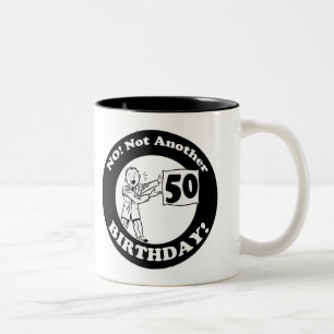 Caneca De Café Em Dois Tons 50th Presentes de aniversário