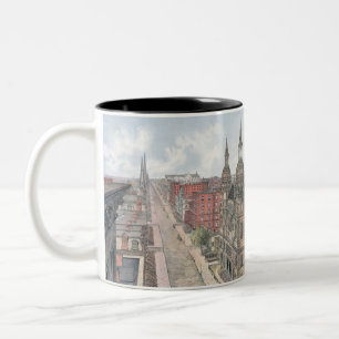 Caneca De Café Em Dois Tons 5 Avenue Nova Iorque