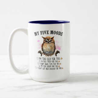 Caneca De Café Em Dois Tons 5 Moods Coffee Mug