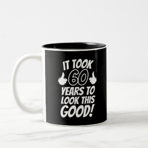 Caneca De Café Em Dois Tons 60º aniversário