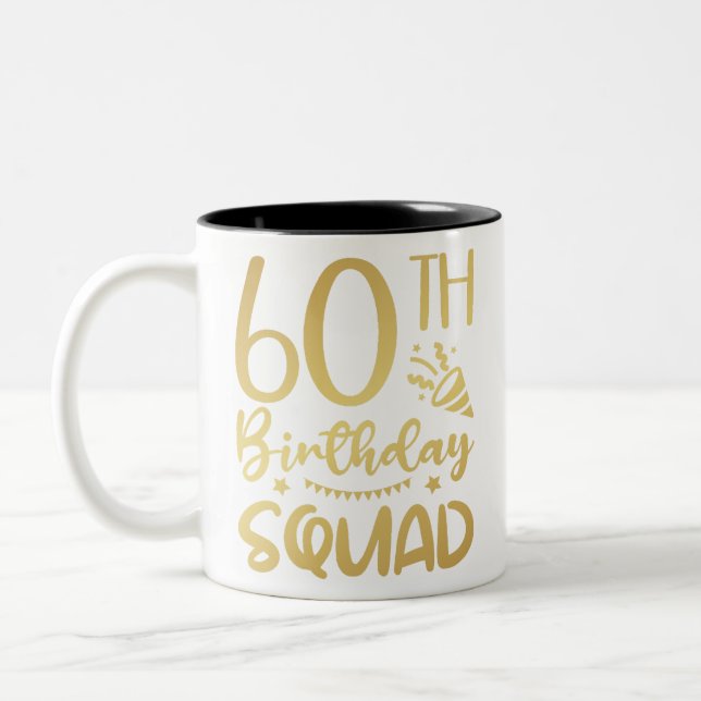 Caneca De Café Em Dois Tons 60º Aniversário do Esquadrão 60 (Esquerda)
