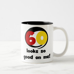 Caneca De Café Em Dois Tons 60 olhares tão bons em mim t-shirt e presentes