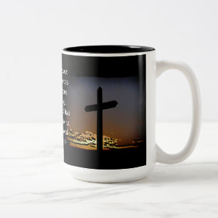 Caneca De Café Em Dois Tons 6:14 de Galatians