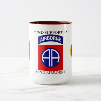 CANECA DE CAFÉ EM DOIS TONS 782º BATALHÃO DE SUPORTE 82º AEROPORTO