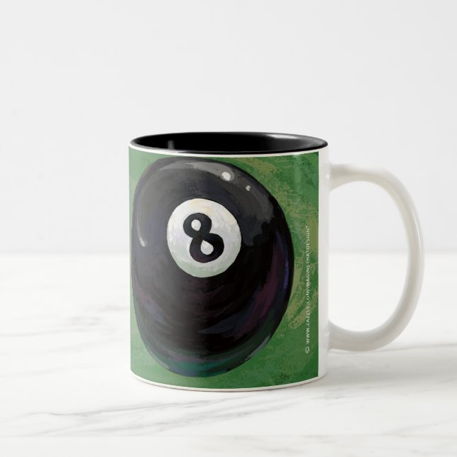 Caneca De Café Em Dois Tons 8 Ball (Direita)