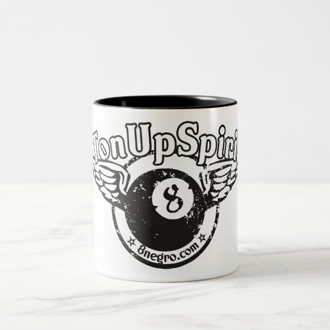 Caneca De Café Em Dois Tons 8negro alas taza (Centro)