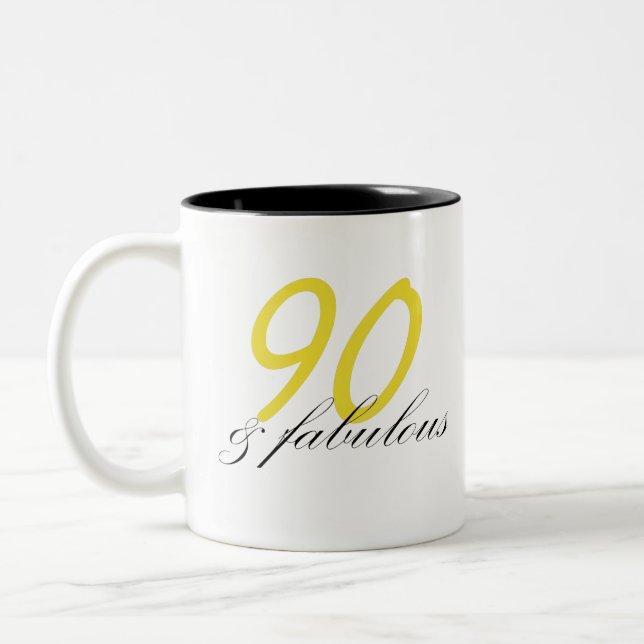 Caneca De Café Em Dois Tons 90 e fabuloso (Esquerda)