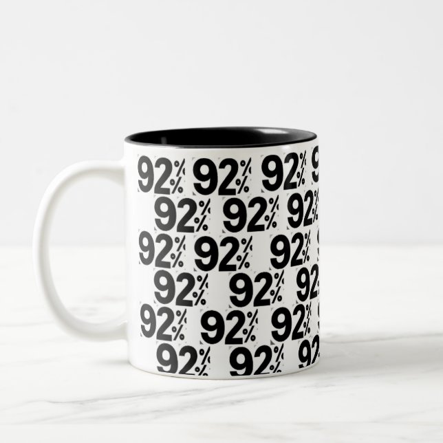 Caneca De Café Em Dois Tons 92% De Café (Esquerda)
