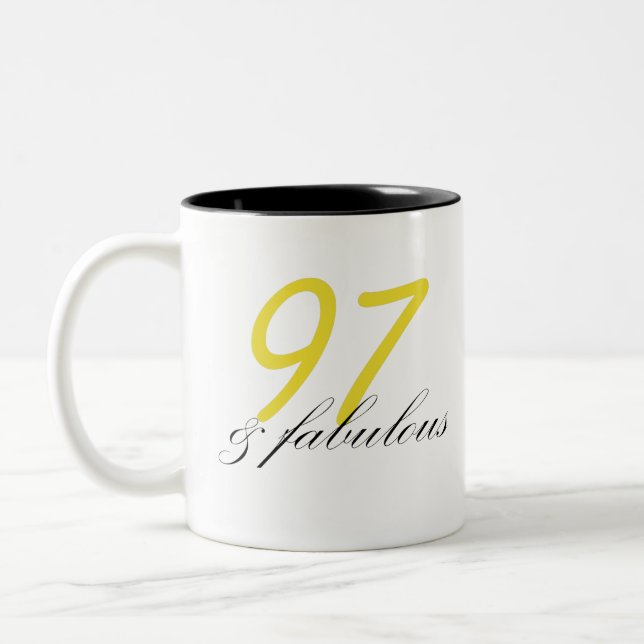 Caneca De Café Em Dois Tons 97 & Fabuloso (Esquerda)