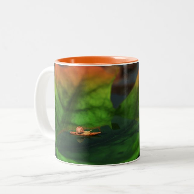 Caneca De Café Em Dois Tons A Água É Grande Mug (Frente Esquerda)