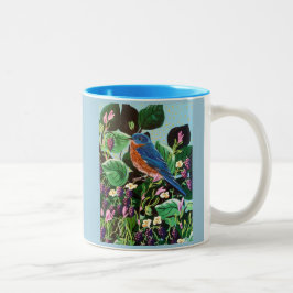 Caneca De Café Em Dois Tons A alegria de Jam Bluebird