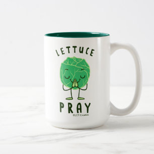 Caneca De Café Em Dois Tons A alface Pray