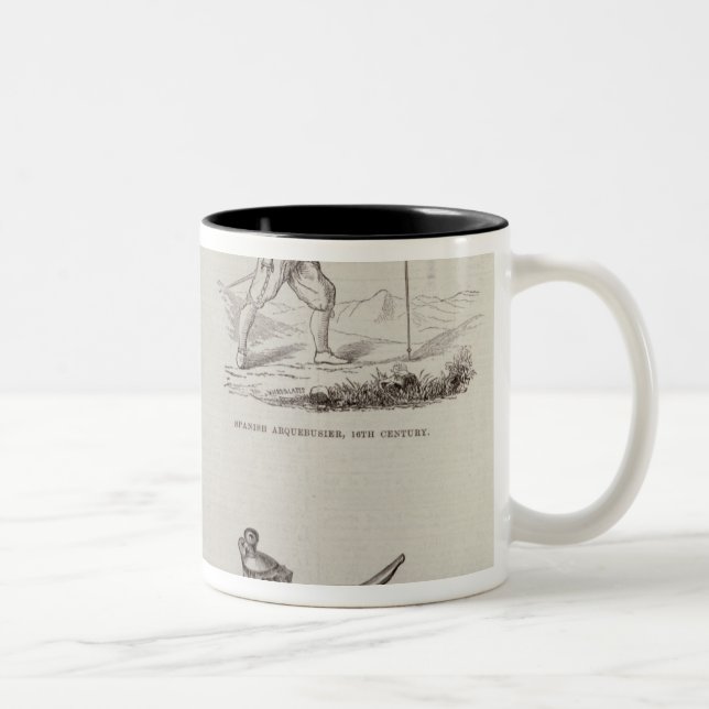 Caneca De Café Em Dois Tons A arma e seu desenvolvimento (Direita)