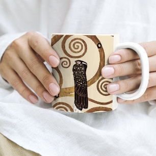 Caneca De Café Em Dois Tons A árvore da vida de Gustav Klimt