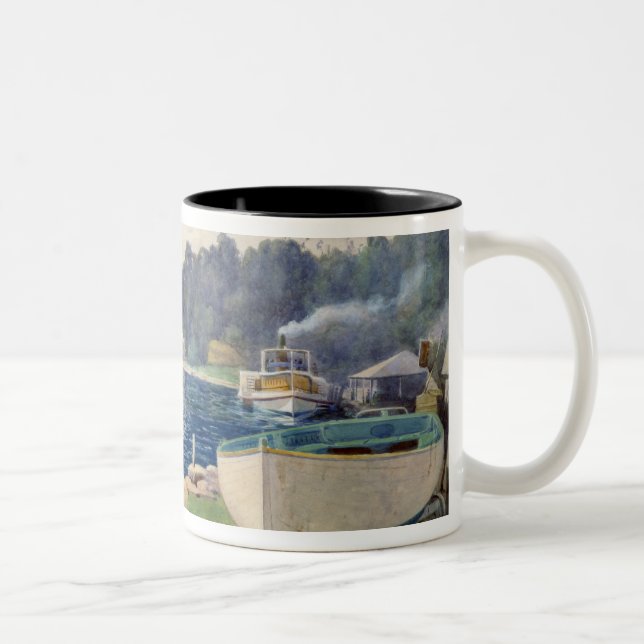 Caneca De Café Em Dois Tons A baía de Mosman, Sydney (Direita)