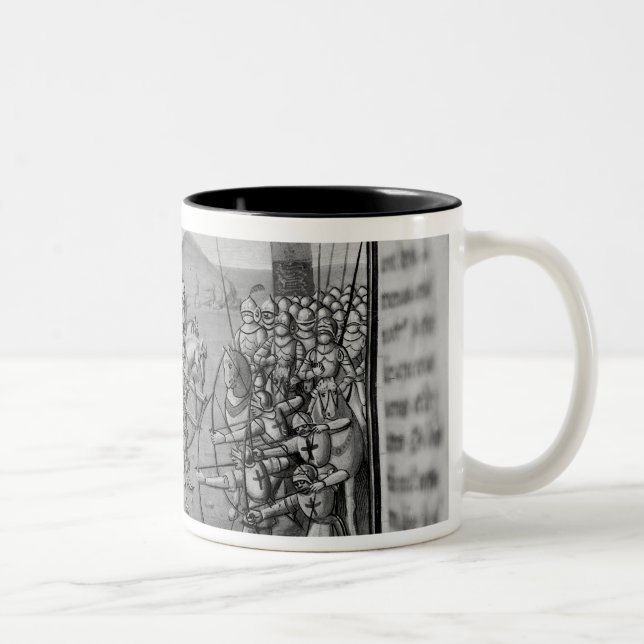 Caneca De Café Em Dois Tons A batalha de Crecy em 1346 (Direita)