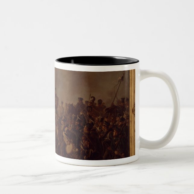 Caneca De Café Em Dois Tons A batalha de Waterloo (Direita)