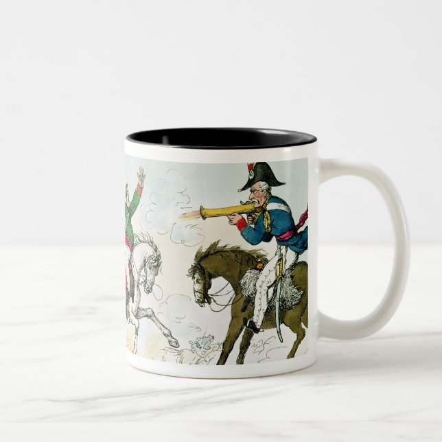 Caneca De Café Em Dois Tons A batalha de Waterloo (Direita)