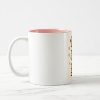 Caneca De Café Em Dois Tons A Bebida Matinal do Coelhinho