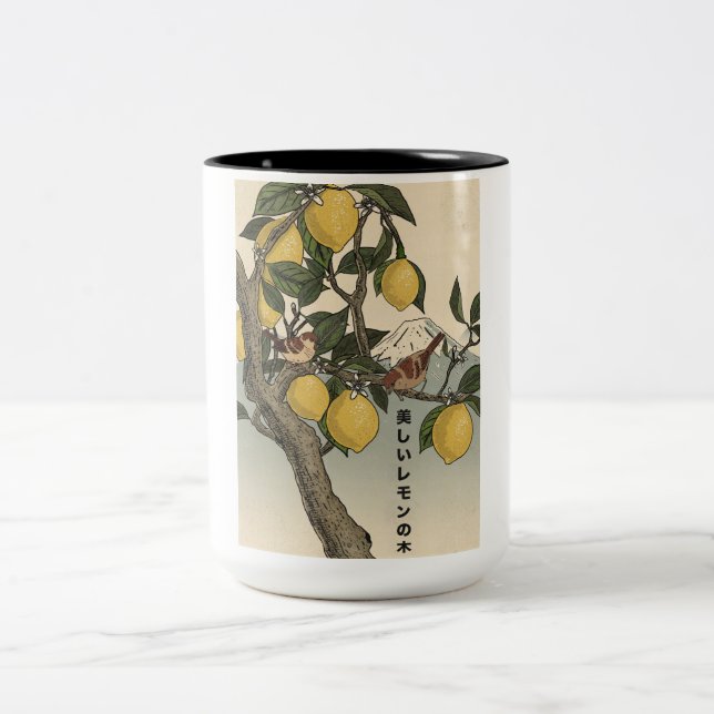 Caneca De Café Em Dois Tons A Bela Figueira de Limão (Centro)
