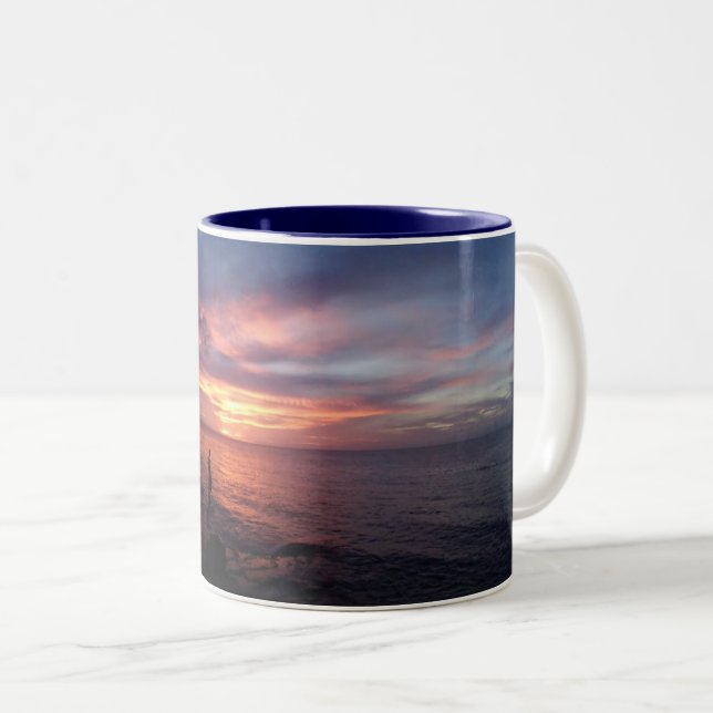 Caneca De Café Em Dois Tons A beleza da natureza Haleiwa Oahu (Frente Esquerda)