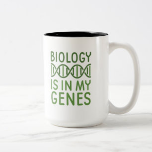 Caneca De Café Em Dois Tons A biologia está em meus genes