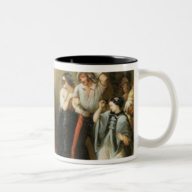 Caneca De Café Em Dois Tons A bola mascarada, c.1870 (Direita)
