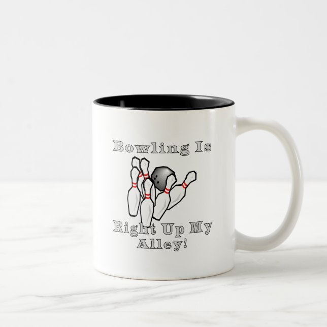 Caneca De Café Em Dois Tons A boliche é (Direita)