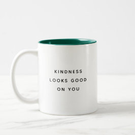 Caneca De Café Em Dois Tons A Bondade Fica Bem em Você Caneca Moderna de Duas