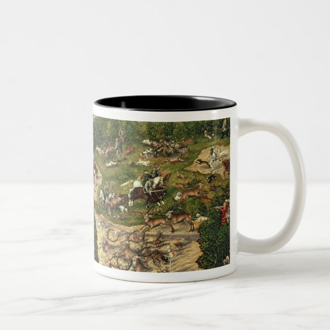 Caneca De Café Em Dois Tons A caça do veado (Direita)