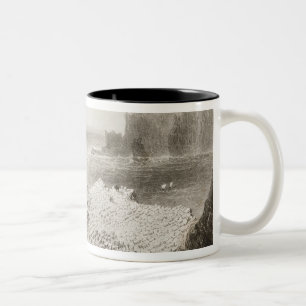 Caneca De Café Em Dois Tons A calçada do gigante de cima de