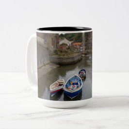 Caneca De Café Em Dois Tons A Calmaria de Staithes Beck