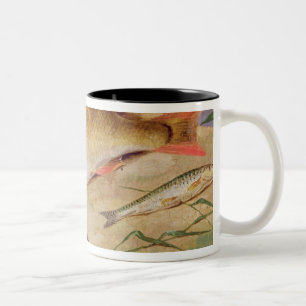 Caneca De Café Em Dois Tons A captura de um pescador dos peixes grosseiros