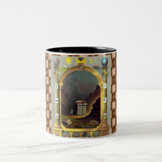 Caneca De Café Em Dois Tons A carta maçónica