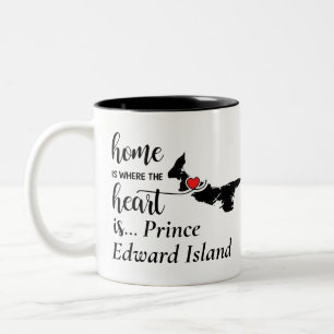 Caneca De Café Em Dois Tons A Casa do Príncipe Edward Island é onde está o 