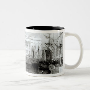 Caneca De Café Em Dois Tons A casa feita sob encomenda nova, Liverpool, c.1830