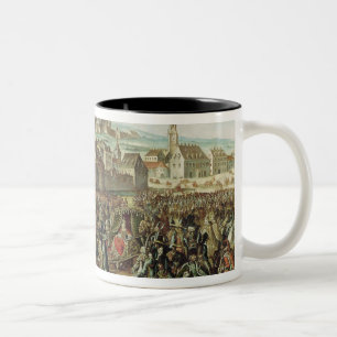Caneca De Café Em Dois Tons A chegada da imperatriz Maria Theresa de