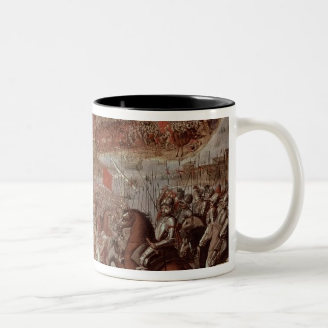 Caneca De Café Em Dois Tons A conquista de Tenochtitlan (Direita)