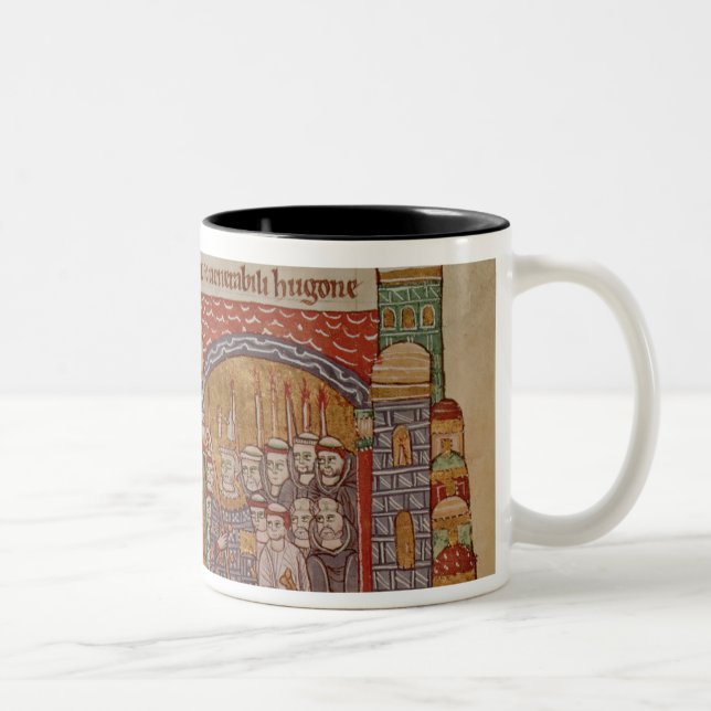 Caneca De Café Em Dois Tons A consagração da igreja em Cluny (Direita)