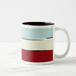 Caneca De Café Em Dois Tons A cor une o teste padrão