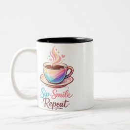 Caneca De Café Em Dois Tons A cup of coffee to start your day with a smile