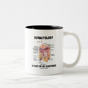 Caneca De Café Em Dois Tons A dermatologia é parte de minha existência (as