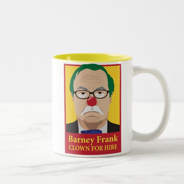 Caneca De Café Em Dois Tons A discussão Frank é um palhaço (Direita)