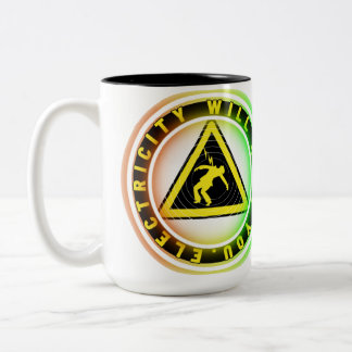 Caneca De Café Em Dois Tons a energia elétrica do Kowatt vai te matar