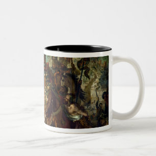 Caneca De Café Em Dois Tons A entrada dos cruzados em Constantinople