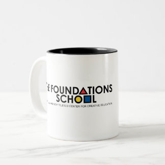 Caneca De Café Em Dois Tons A Escola Foundations no CCE Mug
